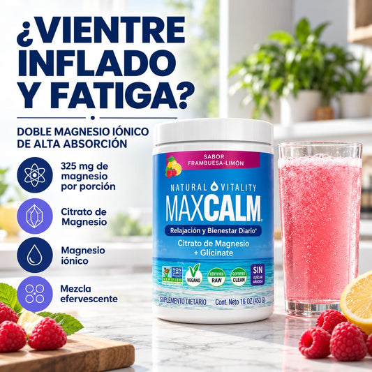 MAGNESIO CALMA TOTAL™ 🌙 CITRATO + GLICINATO 300 mg