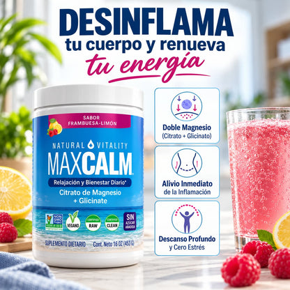 MAGNESIO CALMA TOTAL™ 🌙 CITRATO + GLICINATO 300 mg