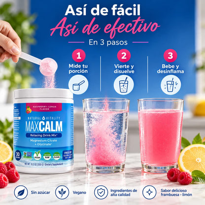MAGNESIO CALMA TOTAL™ 🌙 CITRATO + GLICINATO 300 mg