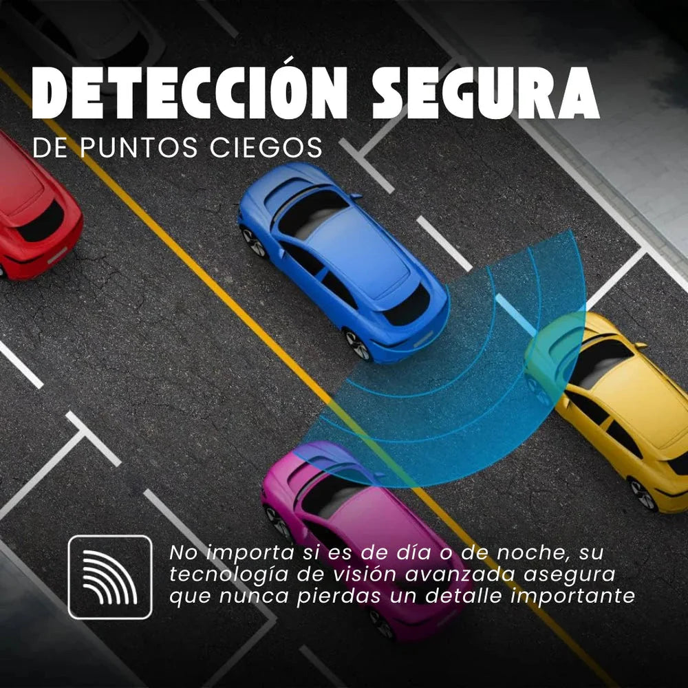 RETROVISOR 2 EN 1 CON CÁMARA HD 🚗 — Cámara de reversa y grabación en bucle en el mismo espejo